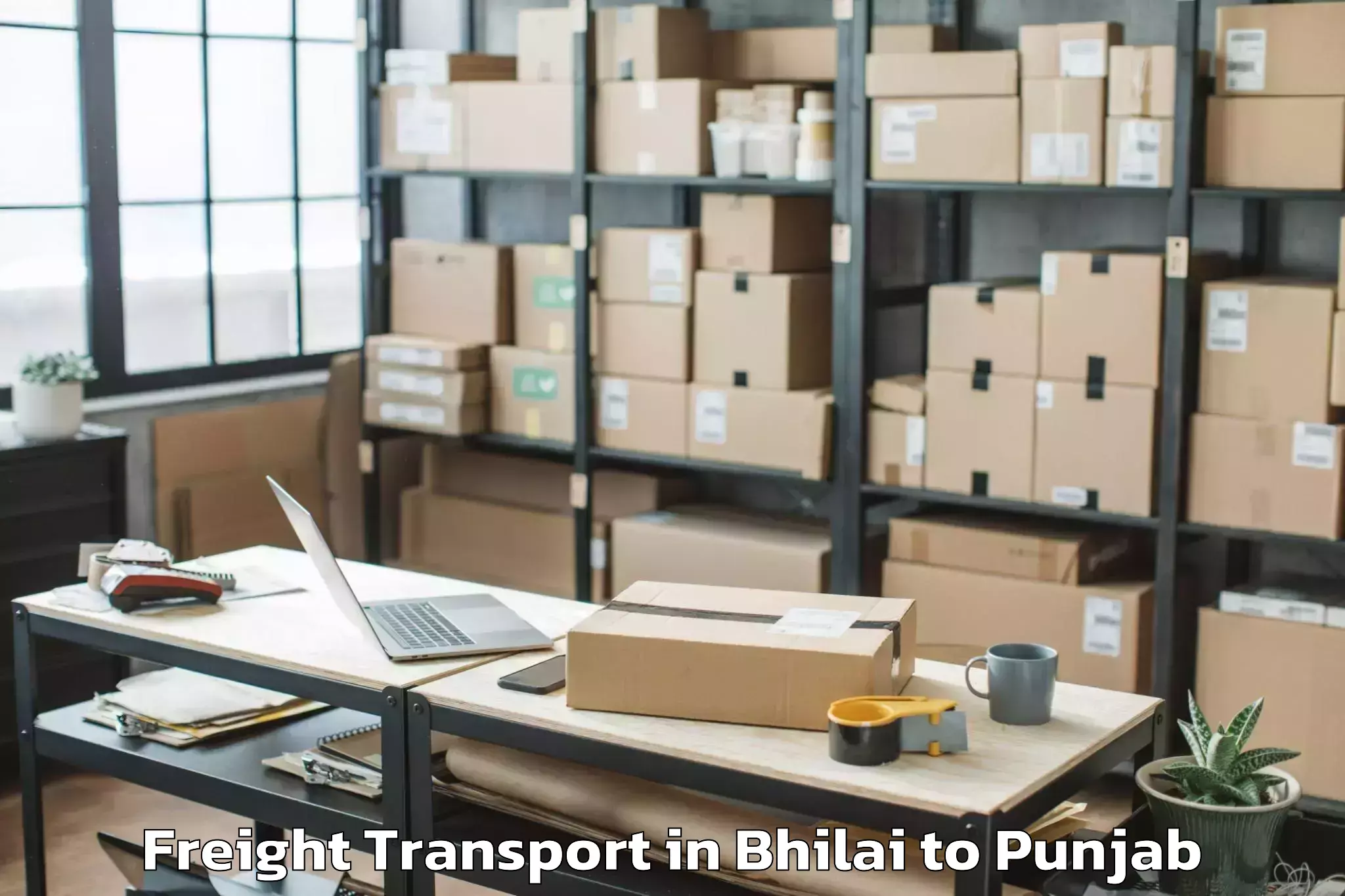 Trusted Bhilai to Mukerian Freight Transport